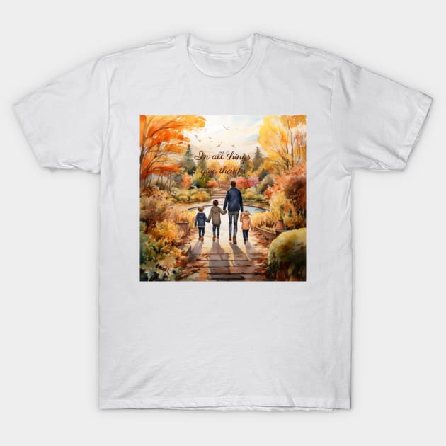 Happy Thanksgiving Day 10 T-Shirt by Lady Su